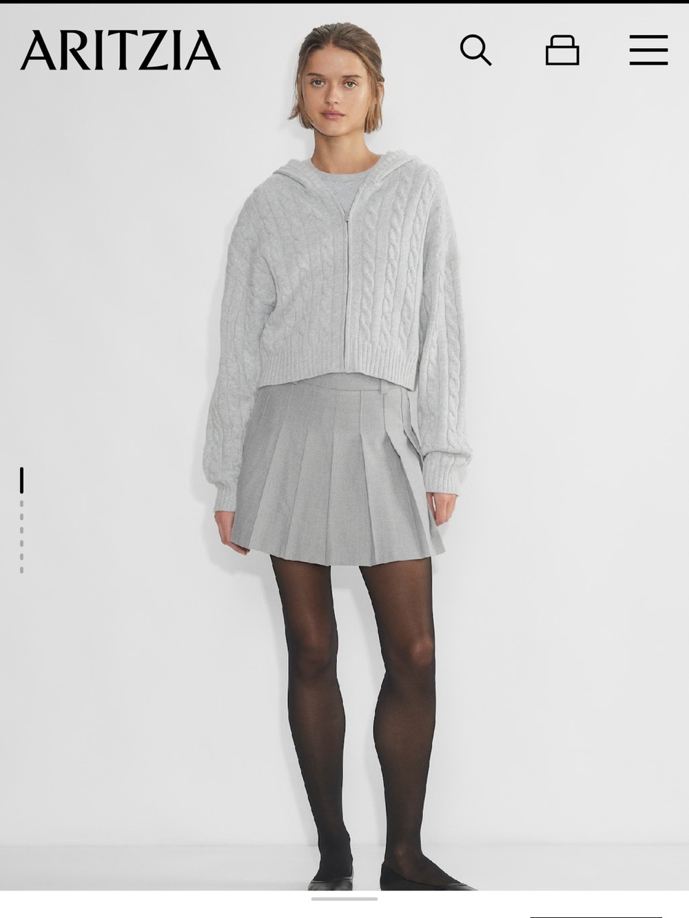 Sunday Best Olive Pleated Skirt